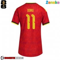 Ženske Nogometnih dresov Belgija Jeremy Doku #11 Domači SP 2026 Kratki rokavi